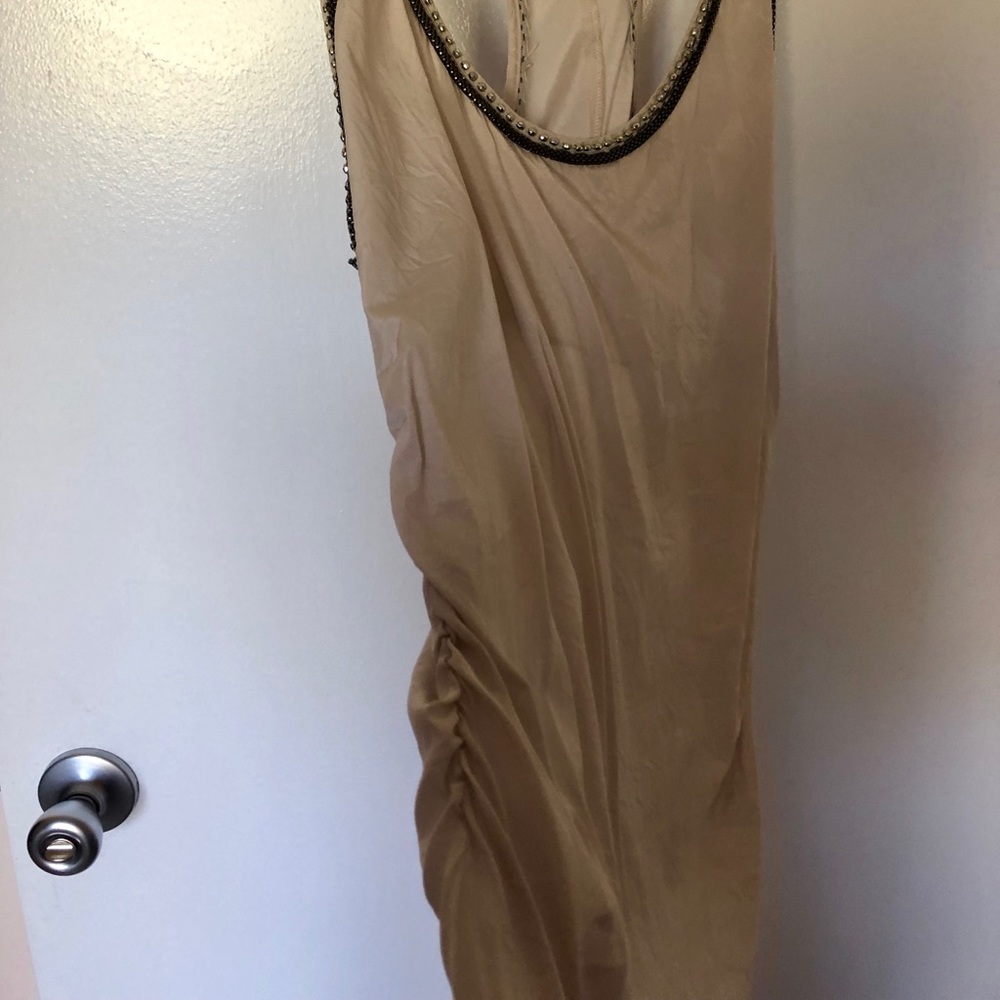 bebe Beige Embellished Racerback Tank - Picture 6 of 6